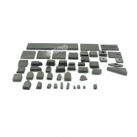 Zhuzhou cemented carbide cutting tools type A brazed carbide tips high hardness P30 cemented carbide brazed tips